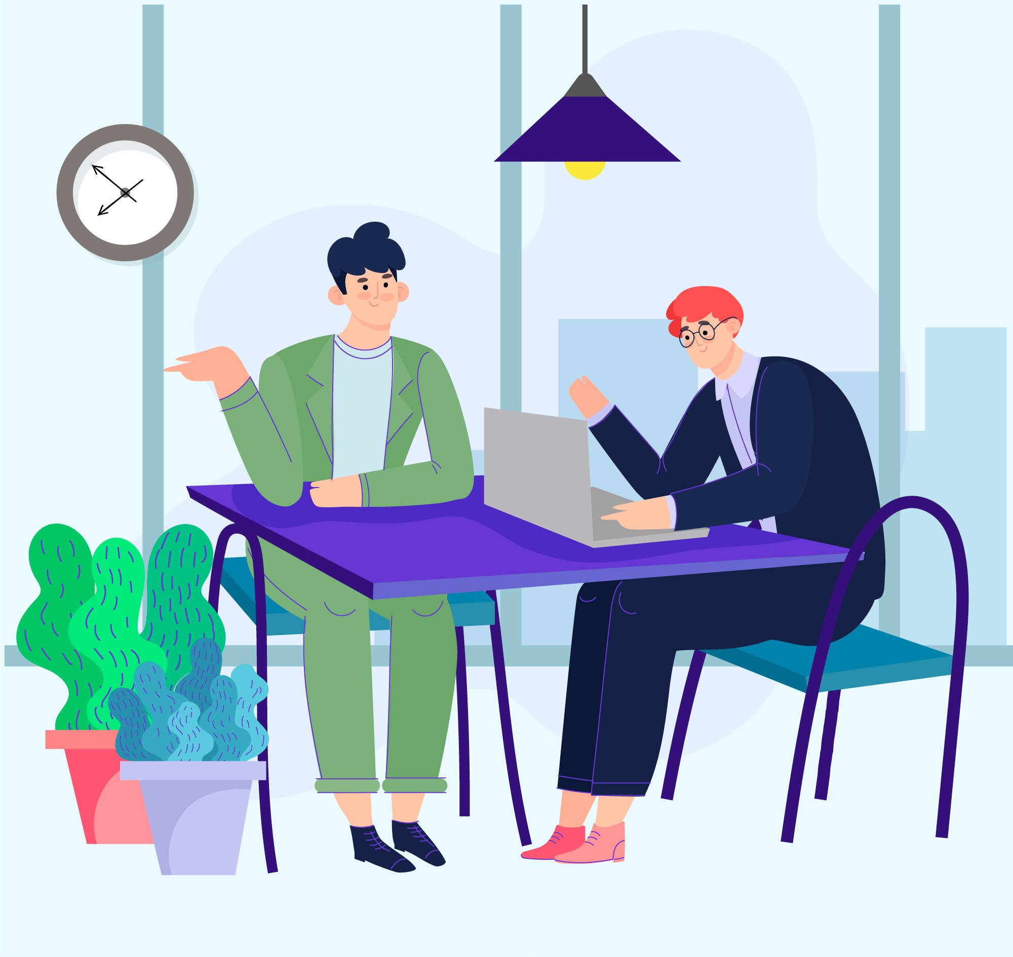 Meeting with client